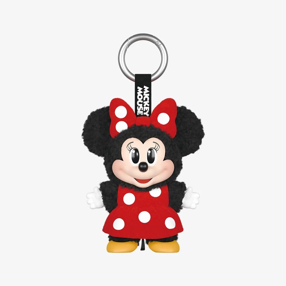 Pop Mart Disney Mickey Family Cute Together Minnie Plush Pendant Keychain